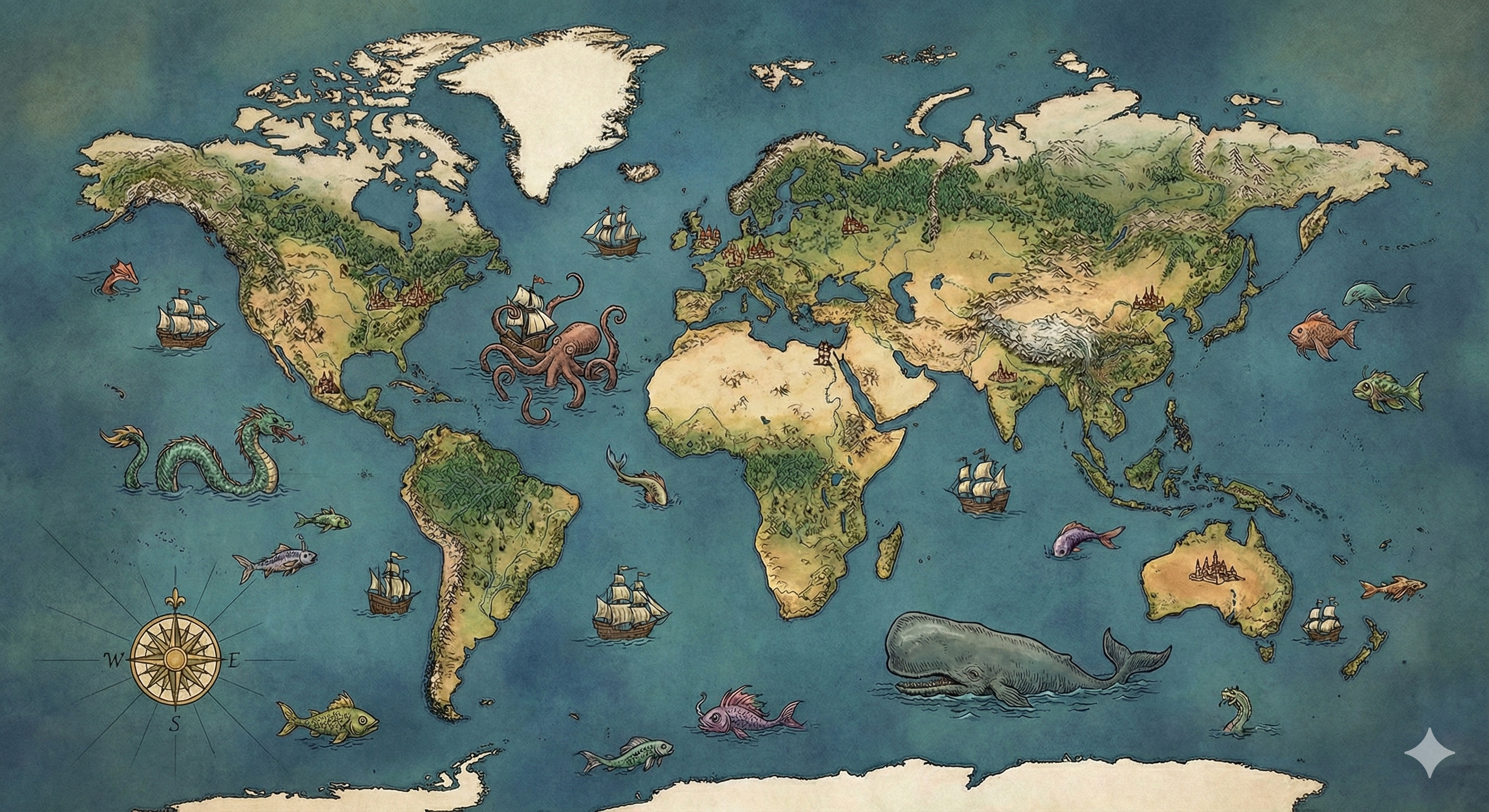 World map showing desalination regulatory regimes